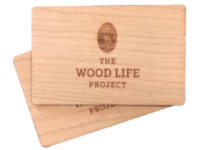 wood card